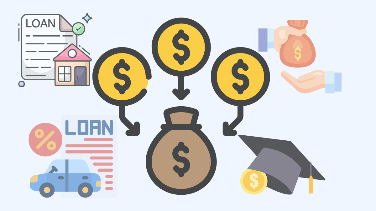 four images of each type od loans